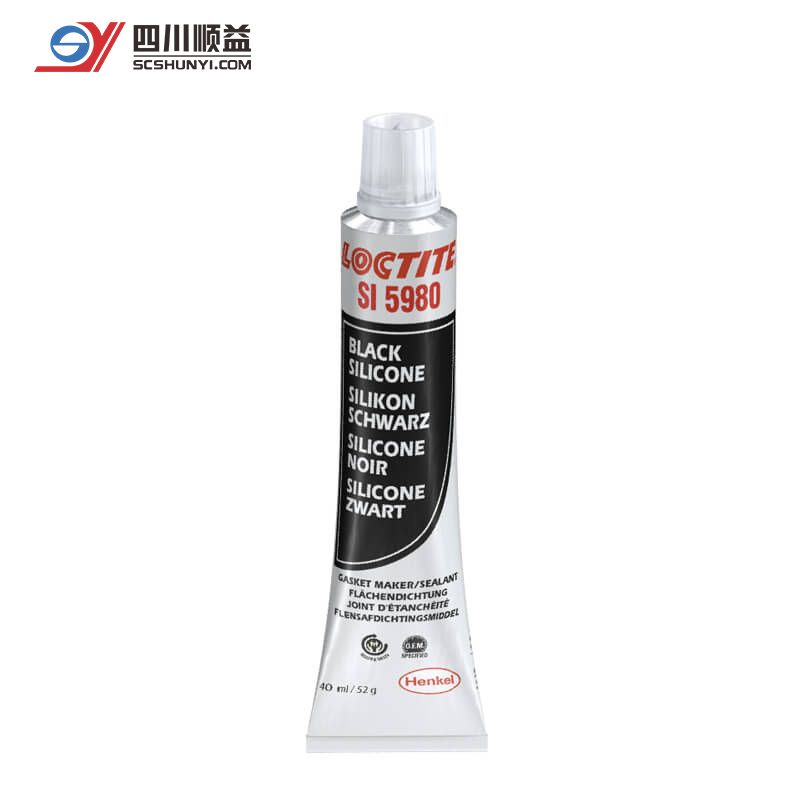 乐泰LOCTITE SI 5980 法兰硅酮密封胶 大间隙填充黑色低强度