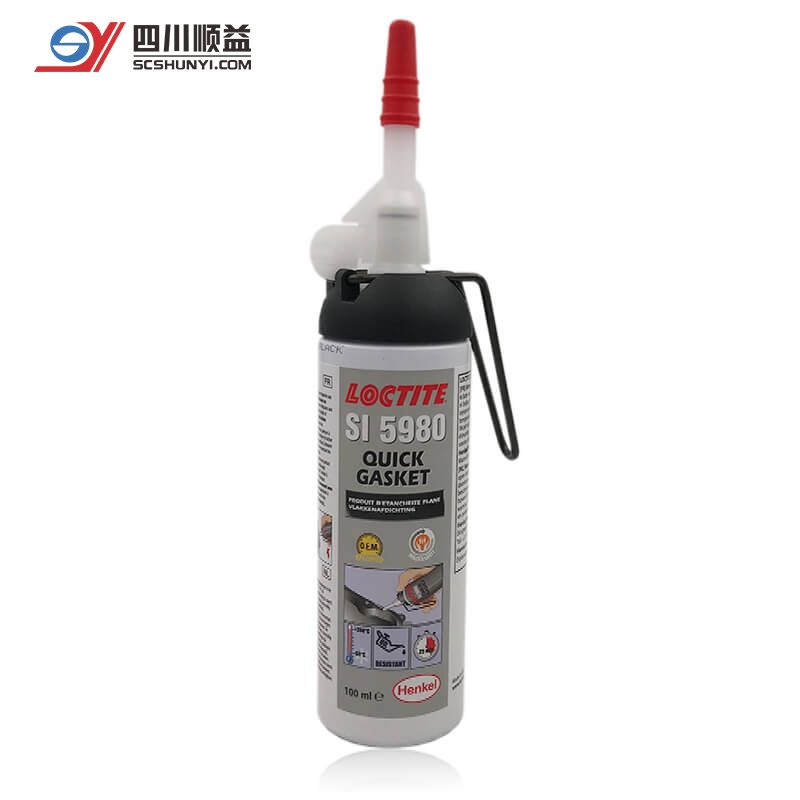 乐泰LOCTITE SI 5980 法兰硅酮密封胶 大间隙填充黑色低强度