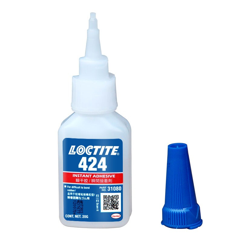 汉高乐泰Loctite 424 瞬干胶低粘度含乙基塑料橡胶粘接